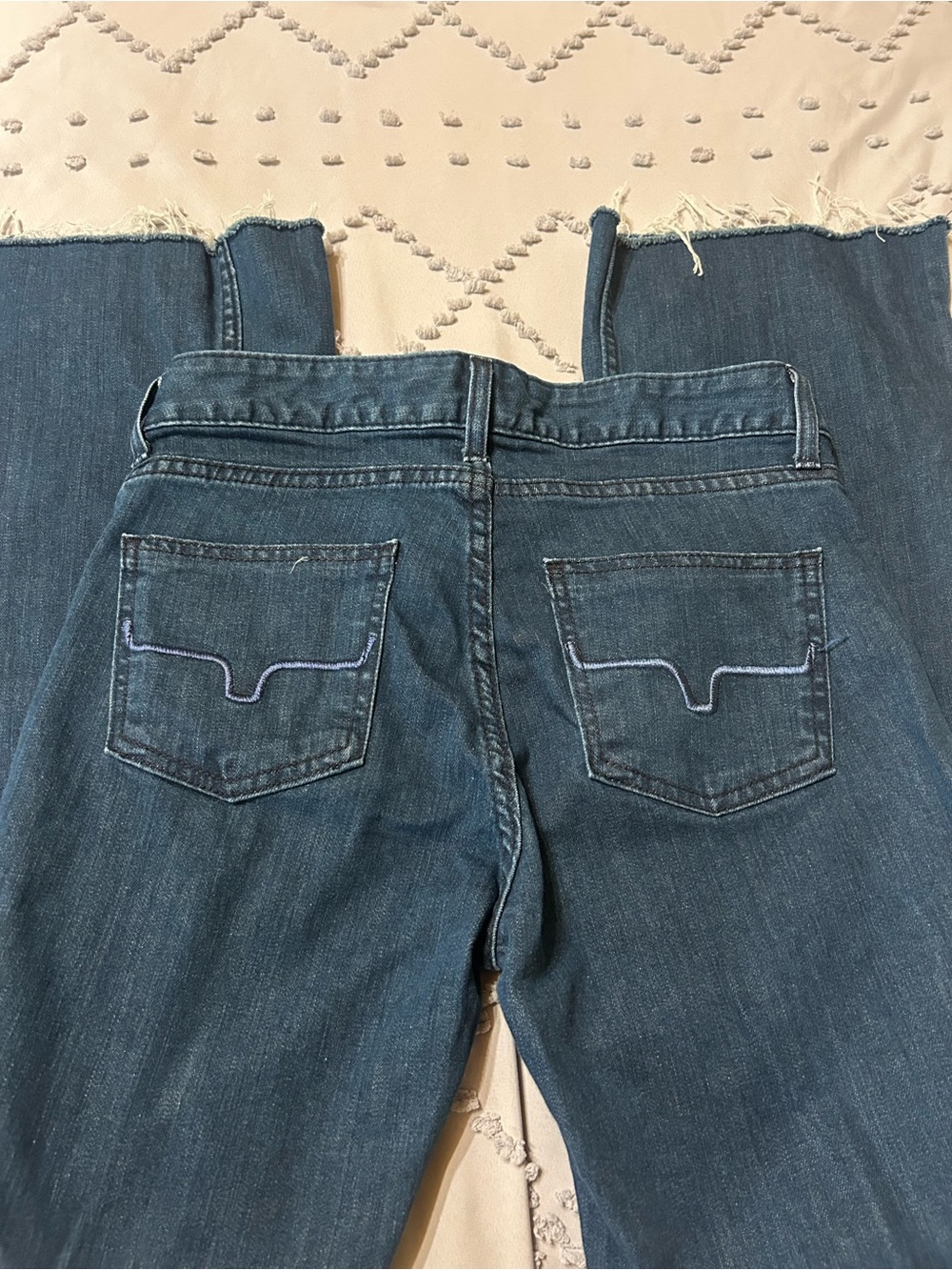 Kimes Ranch Boot Cut Jeans in Mid Blue